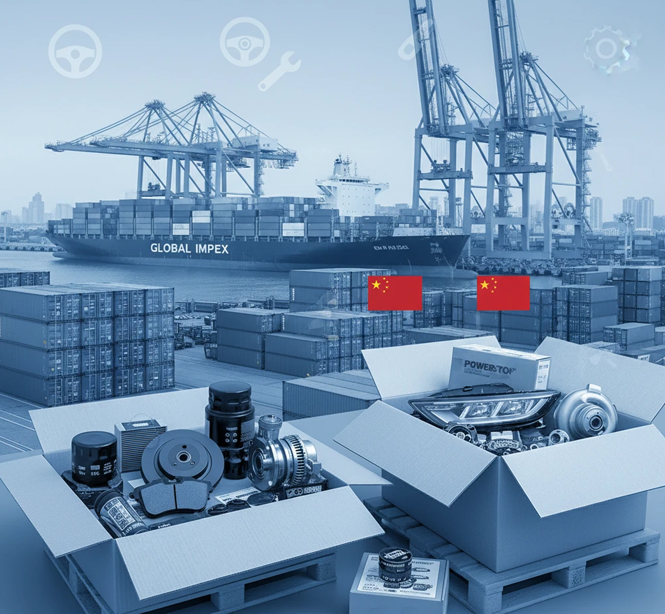 واردات لوازم یدکی خودرو از چین