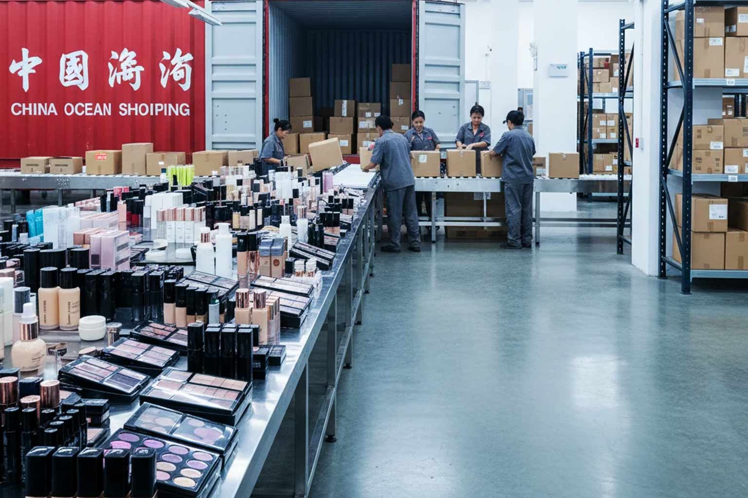 واردات لوازم آرایش از چین