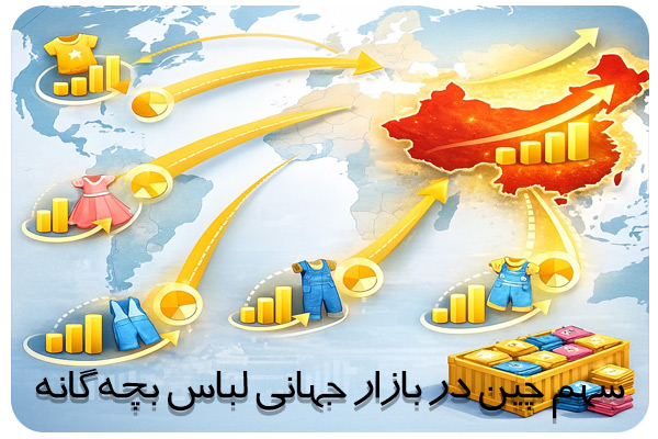 سهم چین در تولید لباس بچه گانه