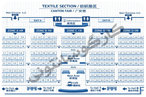 بخش بندی های غرفه ها در کانتون فر